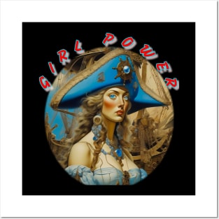 Girl power piratical wench Posters and Art